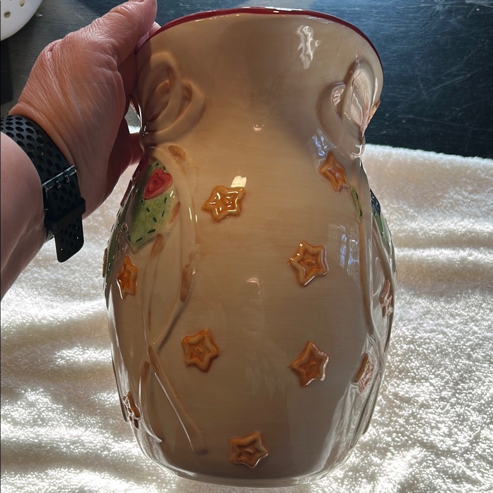 Pfaltzgraff Crafty Christmas Large Pitcher 10" - Picture 5 of 7